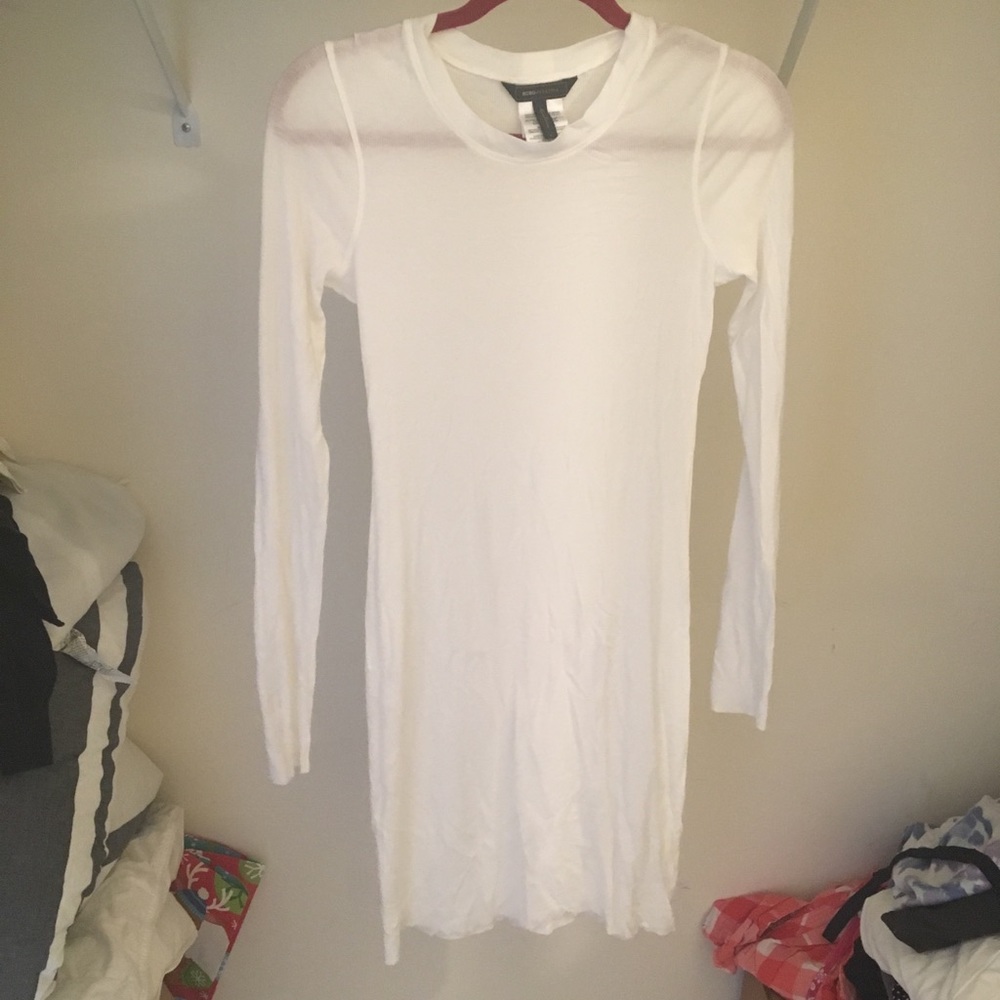 Sheer white BCBG max aria dress/tunic size S
